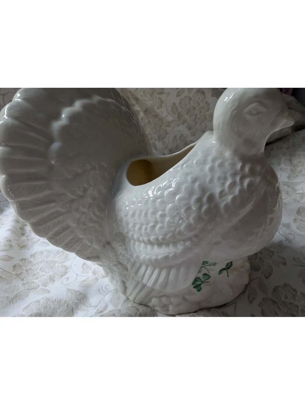 Belleek Ireland Thanksgiving Turkey Ceramic Figurine